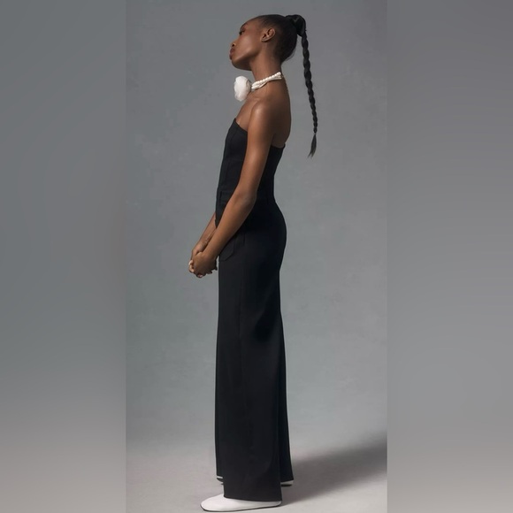 Anthropologie Pilcro The Skipper Strapless Denim Wide Leg Jumpsuit Size 4 - Picture 3 of 14